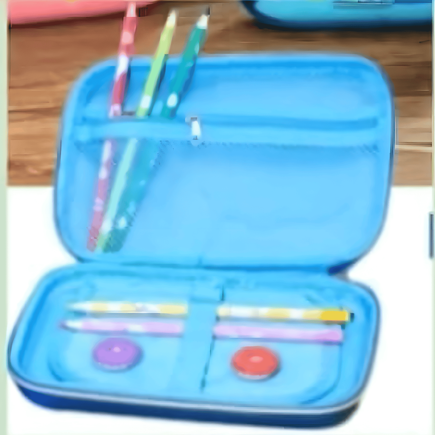 Silicone jumbo stationery organizer, Waterproof/High Quality Zipper Large Capacity/Lightweight Stationery Box