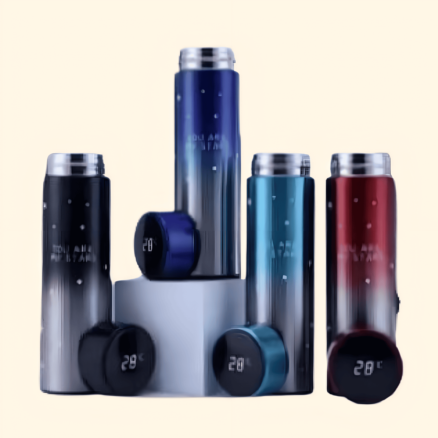Star Led Water Bottle, Stainless Steel Double Wall Vaccum Bottle, Keep Water Hot And Cold