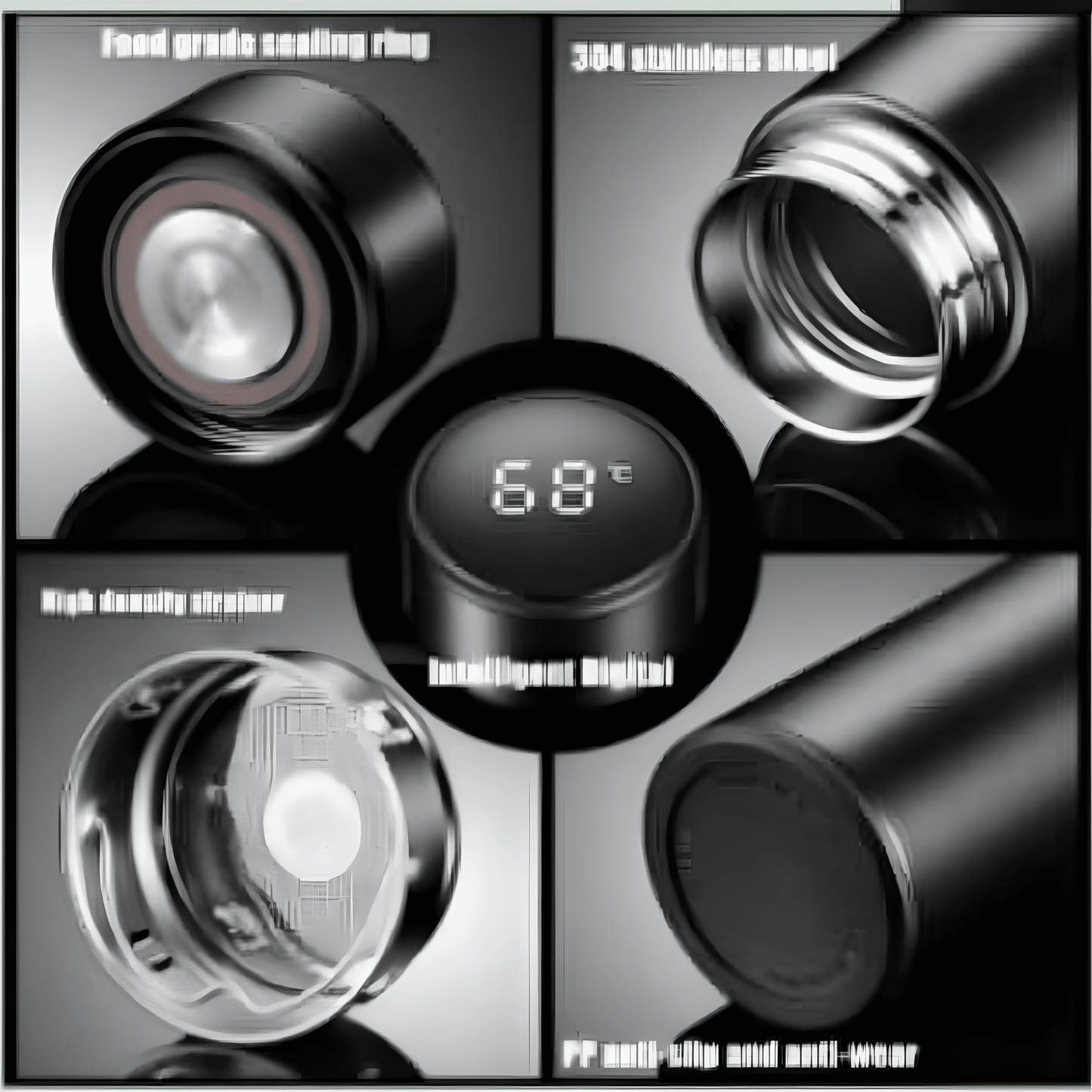 Star Led Water Bottle, Stainless Steel Double Wall Vaccum Bottle, Keep Water Hot And Cold
