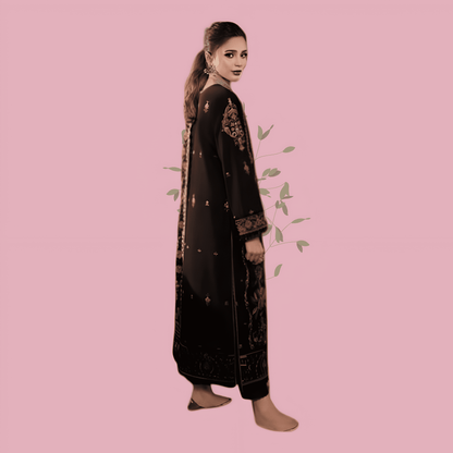 Afsanah Luxury Heavy Cotton Pure Lawn Suit With Cotton Malmal Heavy Dupatta 1034