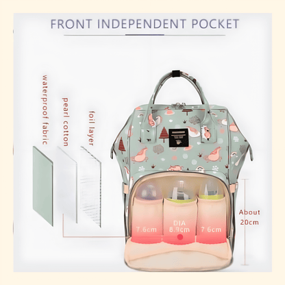 Cute Multi Diaper Maternity Bag for Mom Dad ,Multiple Inner Pockets Mother Bag