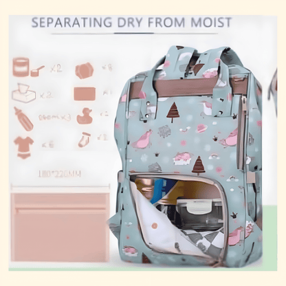 Cute Multi Diaper Maternity Bag for Mom Dad ,Multiple Inner Pockets Mother Bag