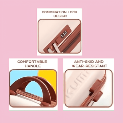 Portable Mini Luggage Bag Multifunctional PC Material, Splash Proof, Rubber Soft Handle