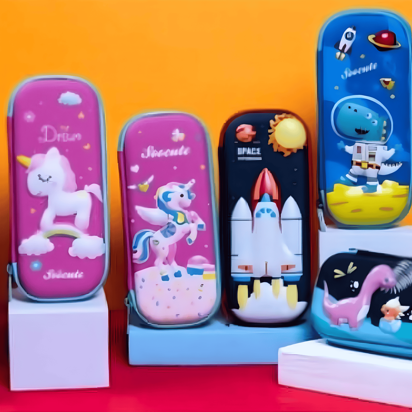 Silicon EVA Stationery Organizer, High-Quality Zipper, Waterproof Flexible, Anti-Shock, Anti-Press