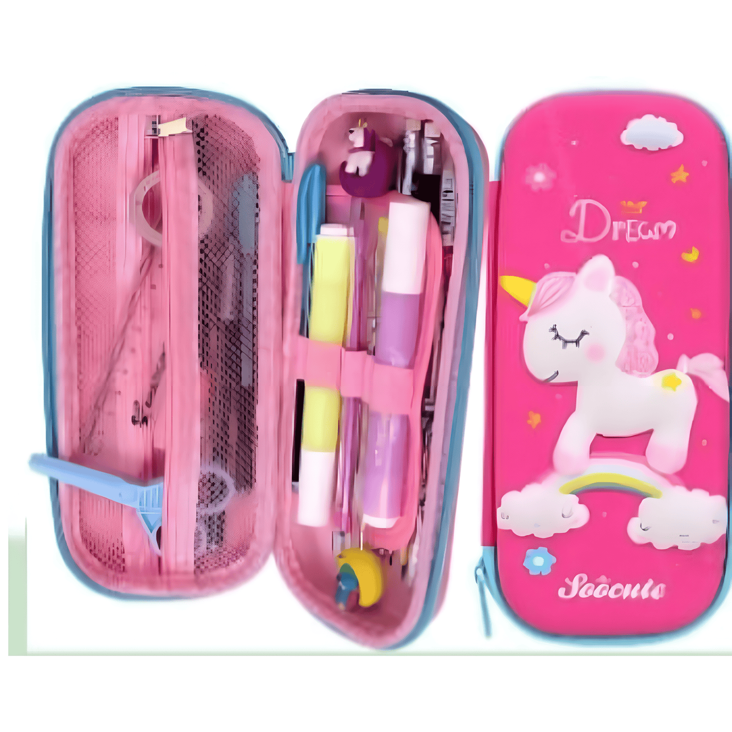 Silicon EVA Stationery Organizer, High-Quality Zipper, Waterproof Flexible, Anti-Shock, Anti-Press